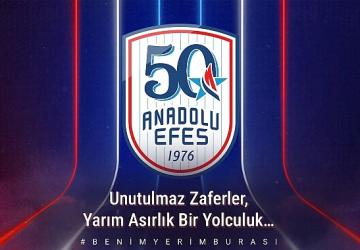 Anadolu Efes Spor Kulübü, 50. Sezonuna 50. Yıl Logosu ile Başlıyor