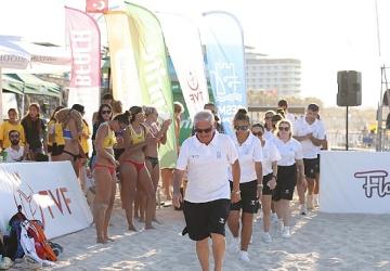 Uluslararası plaj voleybolunun kalbi Çeşme'de attı