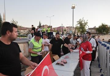 Nevşehir'de Dev Ekranda Milli Maç Heyecanı Yaşandı