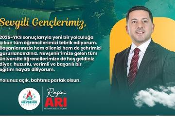 Başkan Arı'dan Üniversiteyi Kazanan Öğrencilere Tebrik