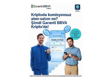 Garanti BBVA Kripto'dan Komisyonsuz Alım ve Satım Ayrıcalığı