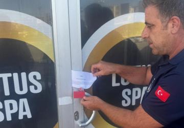 Kahta’da ruhsatsız güzellik merkezi ve masaj salonu mühürlendi