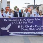 Adıyaman Emek ve Demokrasi Platformu ‘barış’ için yürüdü - Videolu Haber