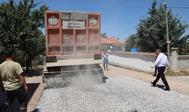 İçeriçumra'da 35 Kilometrelik Yolun Asfalt Çalışmaları Başladı