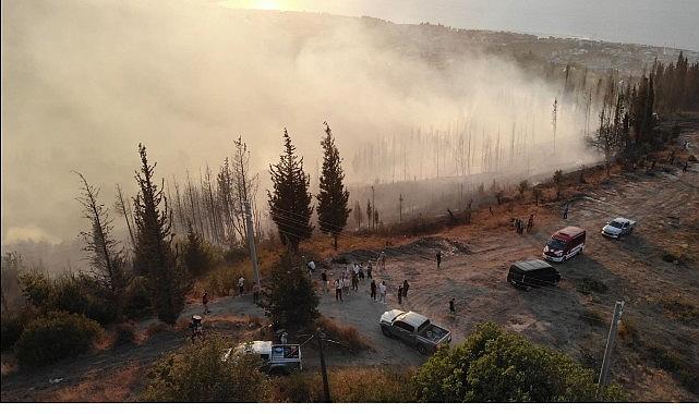 Karamürsel'de soğutma çalışmaları devam ediyor