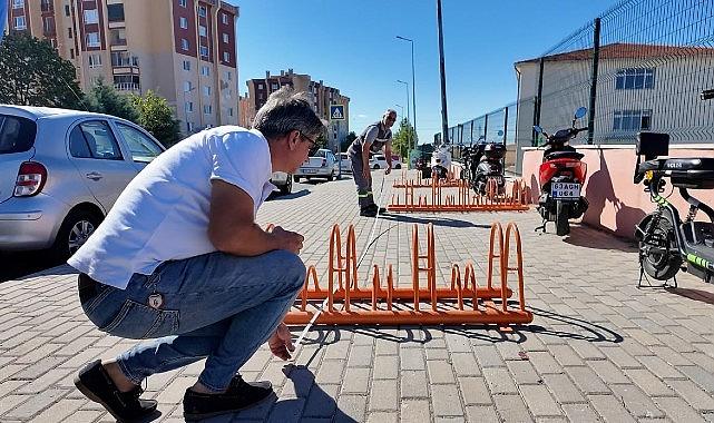 Yeni bisiklet park istasyonları konumlandırılıyor