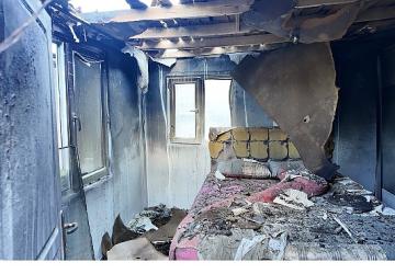 Büyükşehir'den evi yanan vatandaşa yardım eli