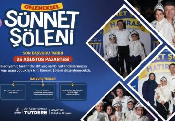Adıyaman Belediyesi’nin 2. Geleneksel Sünnet Şöleni İçin Başvurular Başladı