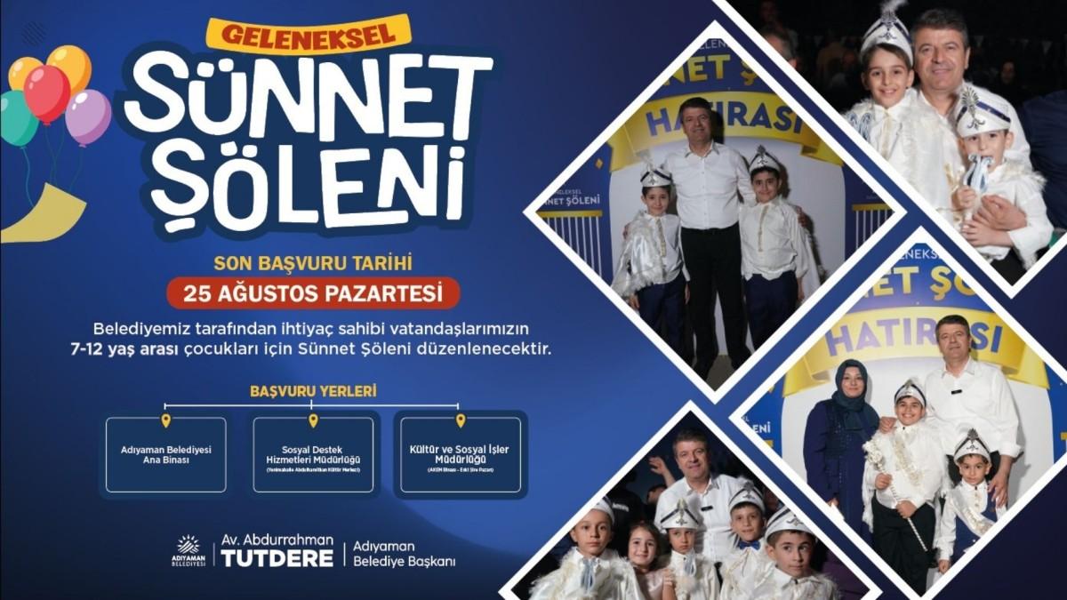 Adıyaman Belediyesi’nin 2. Geleneksel Sünnet Şöleni İçin Başvurular Başladı Adıyaman Belediyesi’nin 2. Geleneksel Sünnet Şöleni İçin Başvurular Başladı