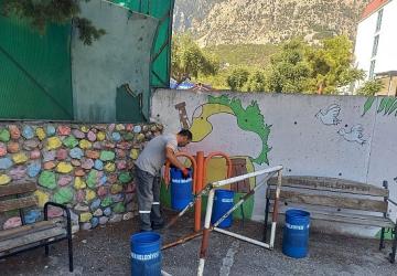 Kemer Belediyesi'nden okullarda temizlik çalışması