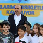 Başkan Altay 40 Gün Sabah Namazına Giderek Bisiklet Kazanan Çocuklarla Buluştu