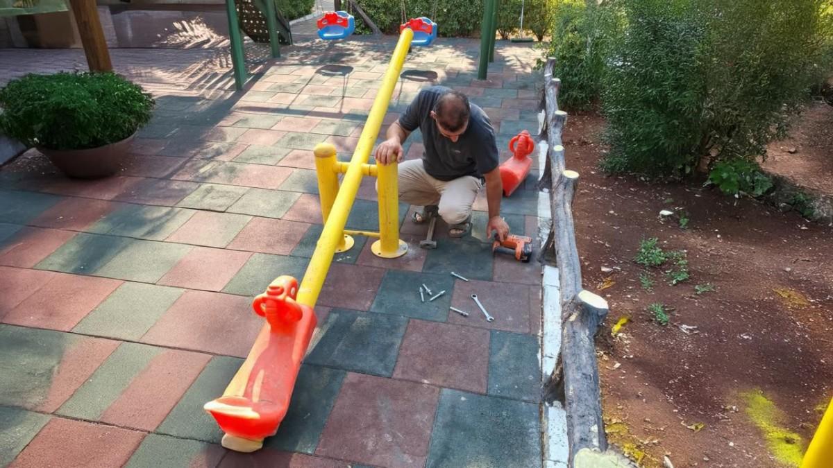 Adıyaman Belediyesi okul bahçelerini yeniliyor, çevre düzenlemelerini yapıyor