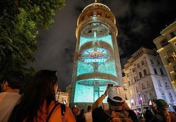 Galata Kulesi TEKNOFEST'in Işığıyla Parladı