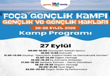Büyükşehir'den gençlere Foça'da kamp
