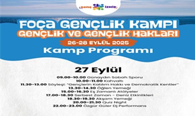 Büyükşehir'den gençlere Foça'da kamp