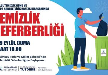 Adıyaman Belediyesi’nden vatandaşa ‘temizlik seferberliği’ çağrısı