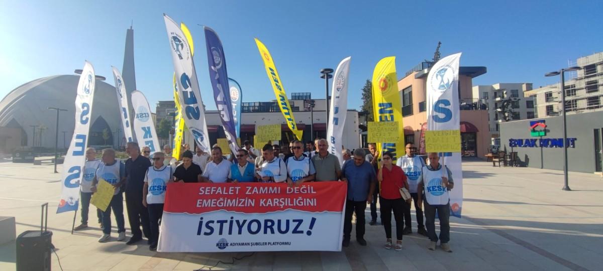 KESK Adıyaman Şubeler Platformu: ‘Sefalet teklifine karşı yetkinin asıl sahiplerini göreve çağırıyoruz’ KESK Adıyaman Şubeler Platformu: ‘Sefalet teklifine karşı yetkinin asıl sahiplerini göreve çağırıyoruz’