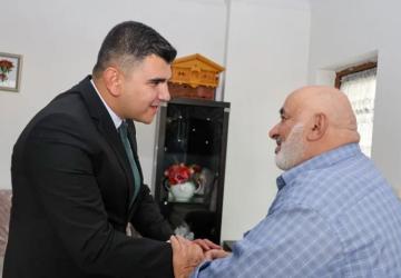 Artvin Vali Vekili Erdoğan, Kıbrıs Gazisini Evinde Ziyaret Etti
