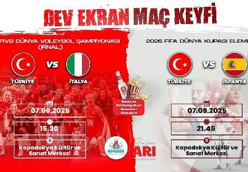 Voleybol ve Futbolda Çifte Heyecan Dev Ekranda
