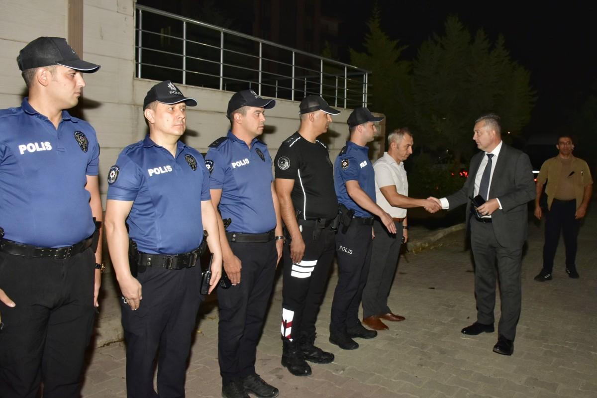 Adıyaman’ın yeni Emniyet Müdürü Nazman’dan görev başındaki personele ziyaret