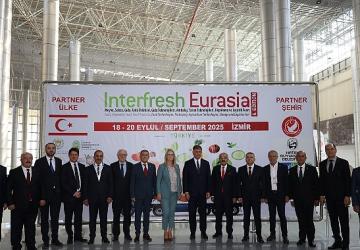 Yaş meyve sebze sektörüne yıllık 250 milyon dolar katkı sağlayan Interfresh Eurasia Fuarı İzmir'de açıldı