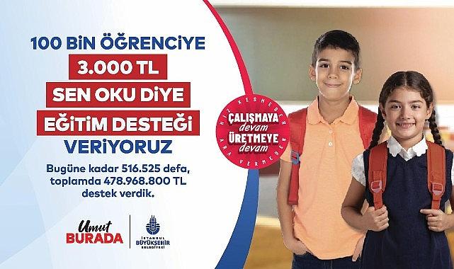 'Sen Oku Diye' Desteğine Başvurular Başladı