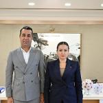 Özdemir Merkezefendi ve Tuzlukçu Belediye Başkanlarını kabul etti