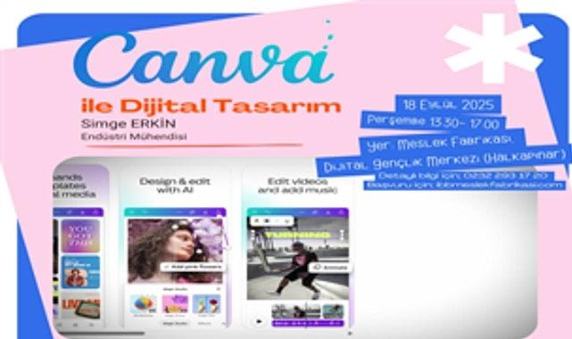 Dijital Gençlik Merkezi'nde "Canva" eğitimi başlıyor