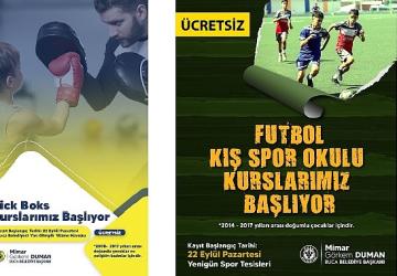 Buca Belediyesi'nden ücretsiz kick boks ve futbol kursları