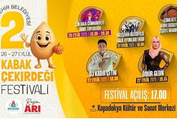 Nevşehir Belediyesi Geleneksel Kabak Çekirdeği Festivali Başlıyor