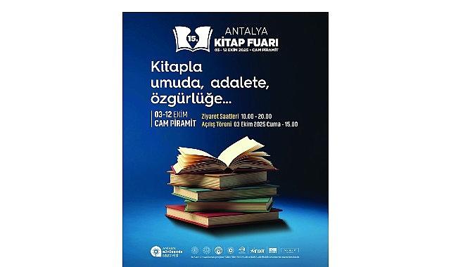 15. Antalya Kitap Fuarı 3 Ekim'de başlıyor