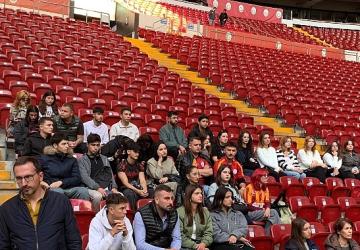 EÜ Bayındır MYO öğrencileri Rams Park Stadı'nın zeminini inceledi