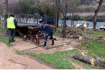 Büyükşehir, şiddetli lodosa karşı teyakkuzda