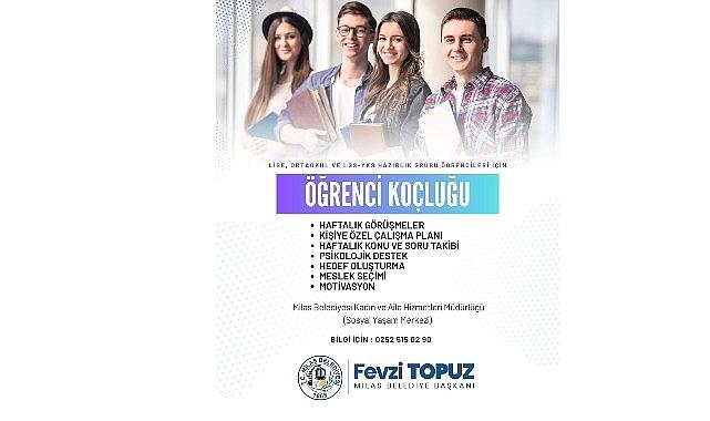 Milas Belediyesi 'Öğrenci Koçluğu' Hizmeti ile Öğrencilerin Yanında Oluyor