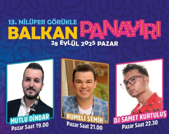 Bursa Nilüfer’de Balkan Esintisi Başlıyor