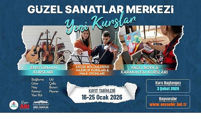 Güzel Sanatlar Merkezi'nde Yeni Dönem Kursları Başlıyor