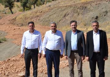 Sincik-İnlice-Çelikhan Grup Yolu çalışmaları devem ediyor