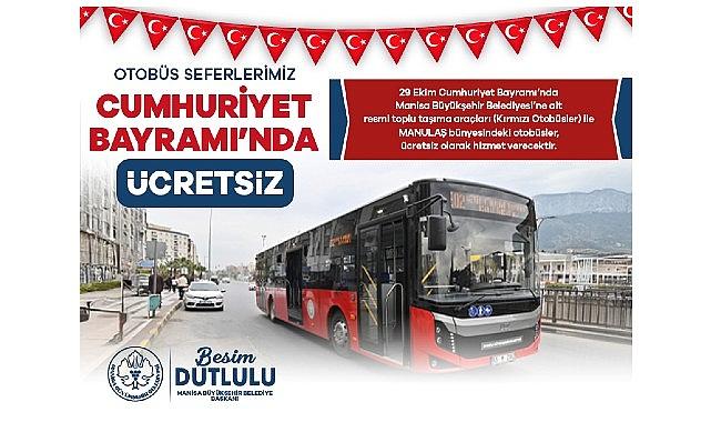 29 Ekim'de Ulaşım Ücretsiz Olacak
