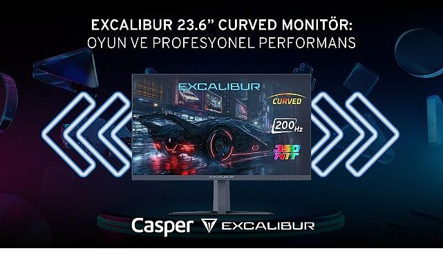 Excalibur 23.6" Curved Monitör'den 200 Hz ve 1 ms tepki süresiyle kesintisiz oyun deneyimi