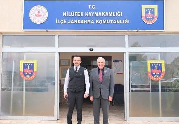 Başkan Şadi Özdemir'den Üsteğmen Önderışık'a hayırlı olsun ziyareti