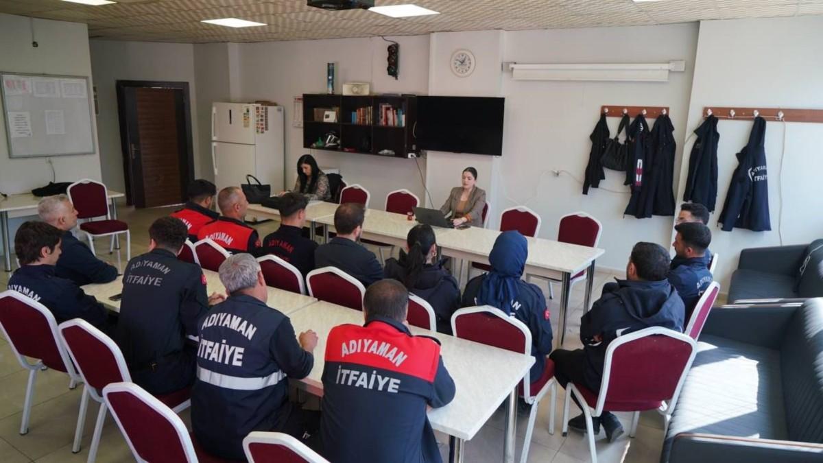 Adıyaman Belediyesi’nden itfaiye personeline hizmet içi İSG eğitimi - Videolu Haber