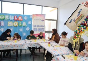 Minik KO-MEK'liler “Okula Bi' Mola"da buluştu