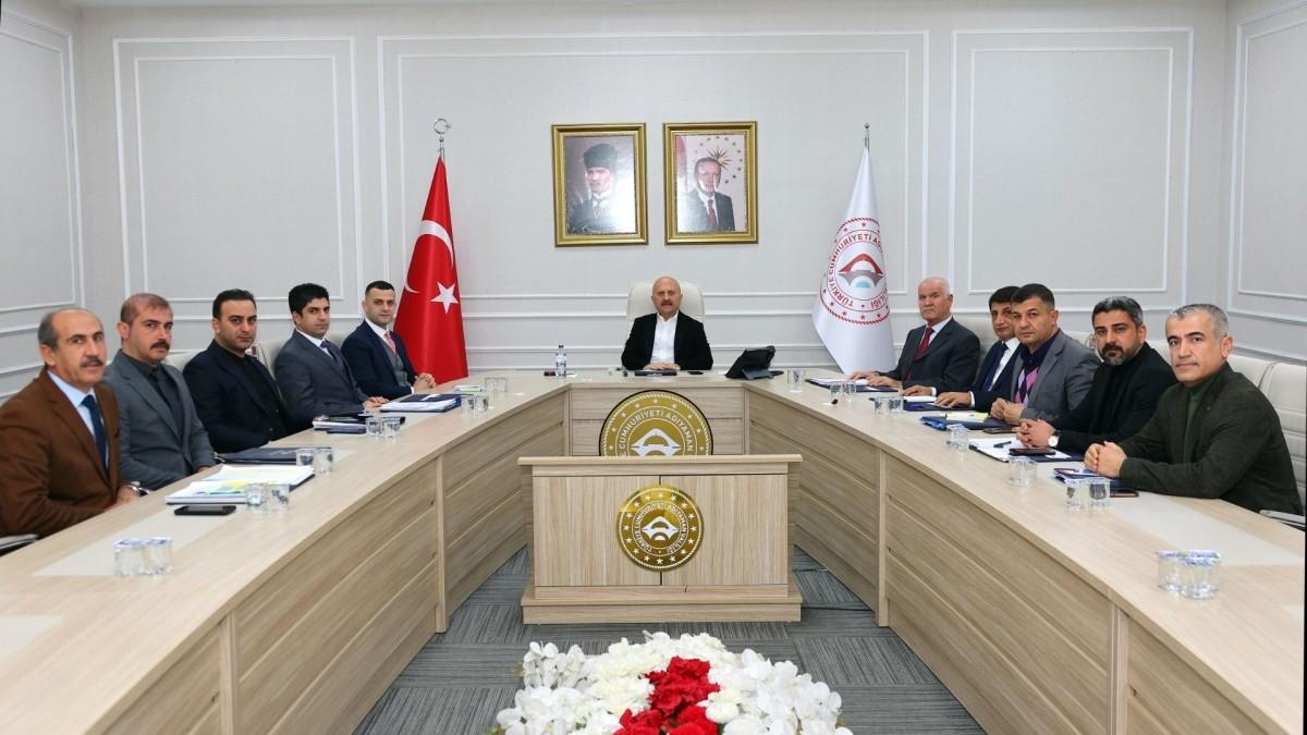 Adıyaman İl Özel İdaresi’nin Haftalık Değerlendirme Toplantısı’nda masaya yatırıldı