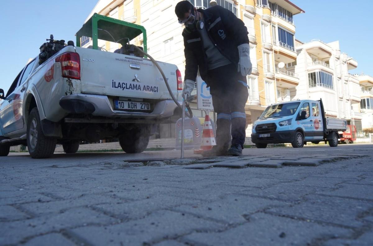 Balıkesir Büyükşehir Kış Aylarında da Haşereyle Mücadelede Sahada