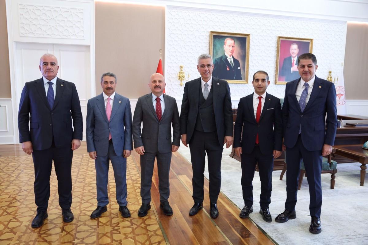 Adıyaman heyetinden Sağlık Bakanı Memişoğlu’na ziyaret