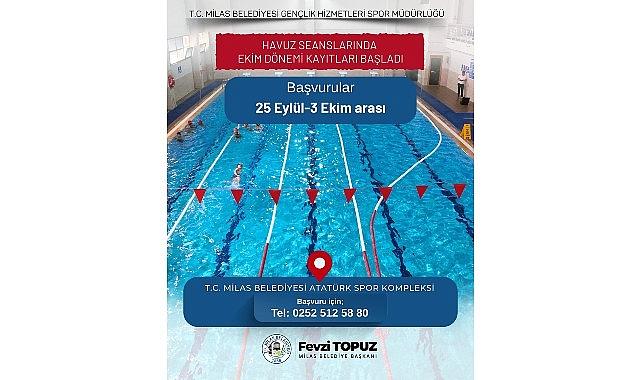 Kapalı Yüzme Havuzunda Kış Döneminin Ekim Ayı Kayıtları Başlıyor