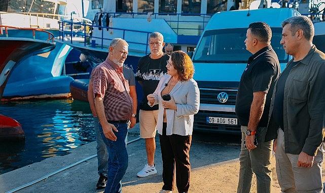 Başkan Hatice Gençay'dan Altınkum balıkçılarına ziyaret