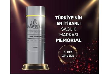 Memorial Sağlık Grubu, “Yılın En İtibarlı Markası" Seçildi
