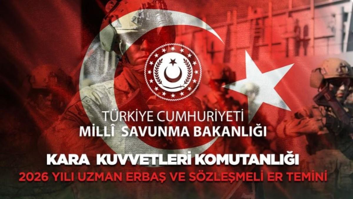 MSB Uzman Erbaş ve Sözleşmeli Er başvuruları 25 Ocak’a uzatıldı