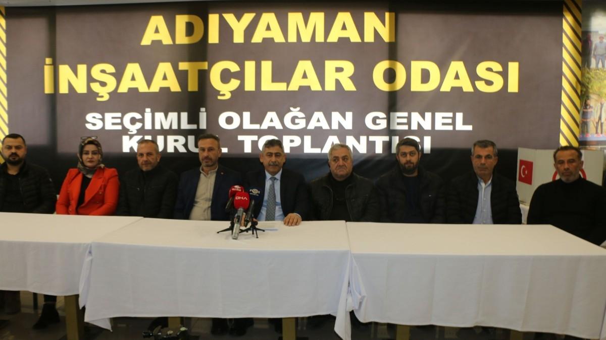 Adıyaman İnşaatçılar Odası’nda Hakan Yanar yeniden başkan seçildi - Videolu Haber